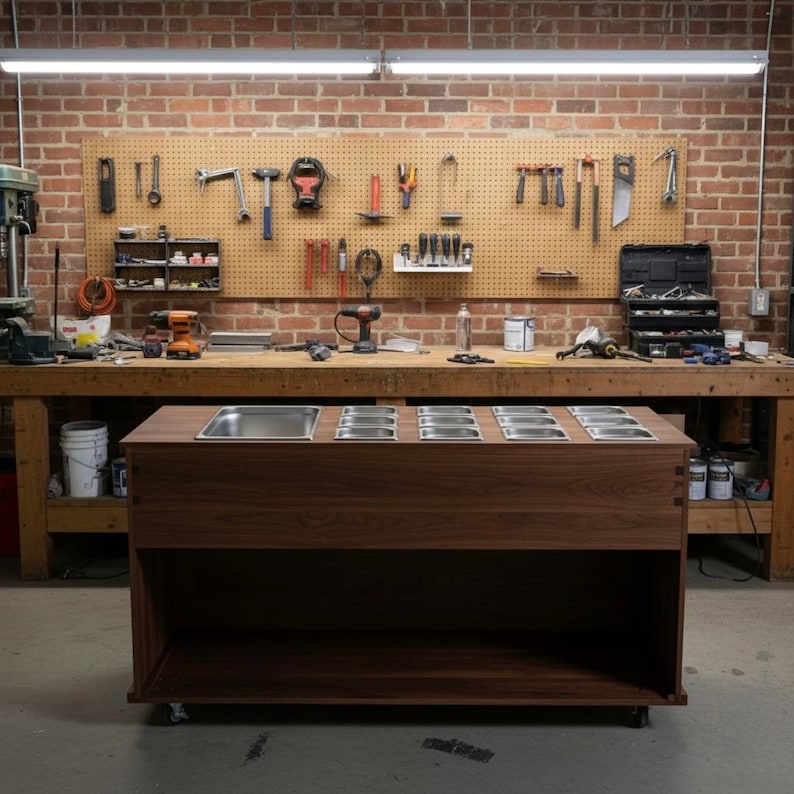 DIY Portable Charcuterie Cart DIY Plans: Folding Bar, Coffee, Vendor Cart (PDF) Woodworking Blueprint - Step-by-Step Plan thumbnail 4