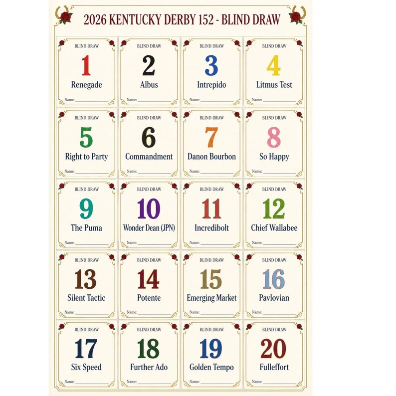 DIY Kentucky Derby 2026 Party Games Bundle, Betting Kit, Horse Roster (PDF) Woodworking Blueprint - Step-by-Step Plan thumbnail 7