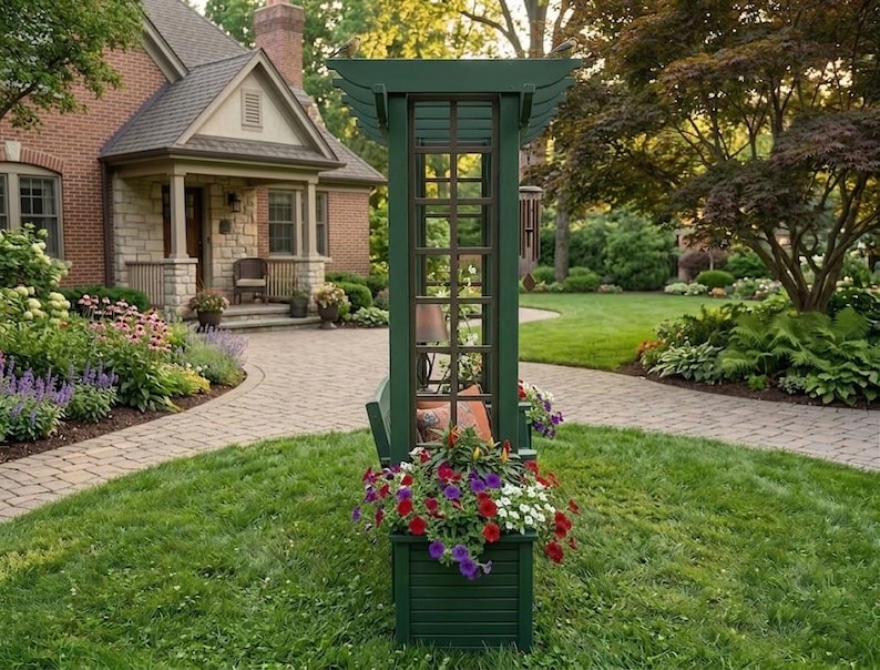 DIY DIY Pergola Swing Chair Plans | Free Standing Arbor Swing Frame & Porch Bench Woodworking PDF Woodworking Blueprint - Step-by-Step Plan thumbnail 5