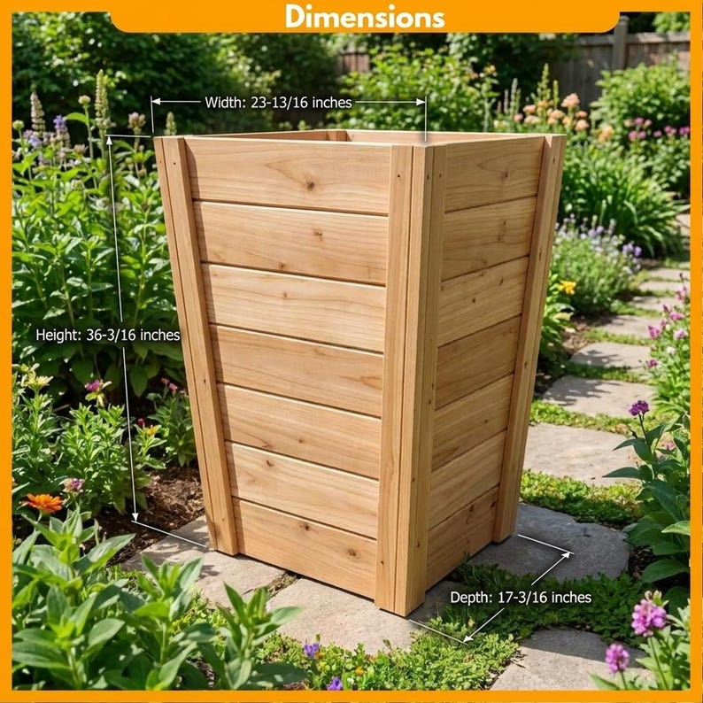 DIY DIY Planter Box Plans | Zero-Waste Cedar Fence Picket Design (PDF Download) Woodworking Blueprint - Step-by-Step Plan thumbnail 5