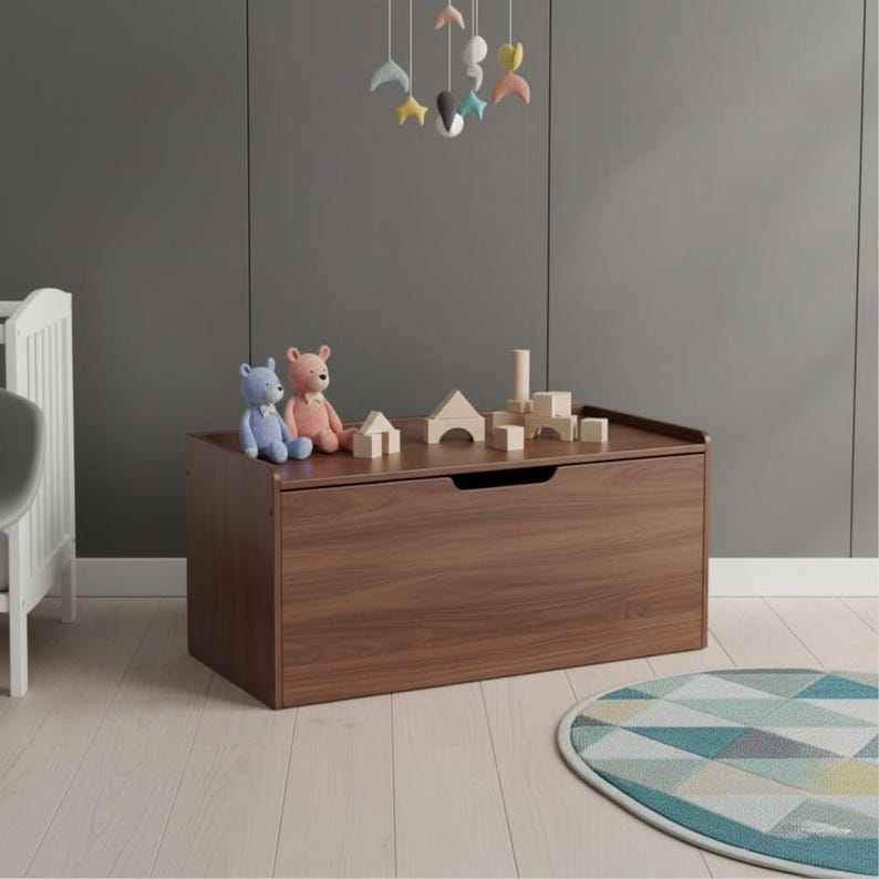 DIY Modern Storage Bench Plan: DIY Wooden Chest (PDF) Woodworking Blueprint - Step-by-Step Plan thumbnail 3