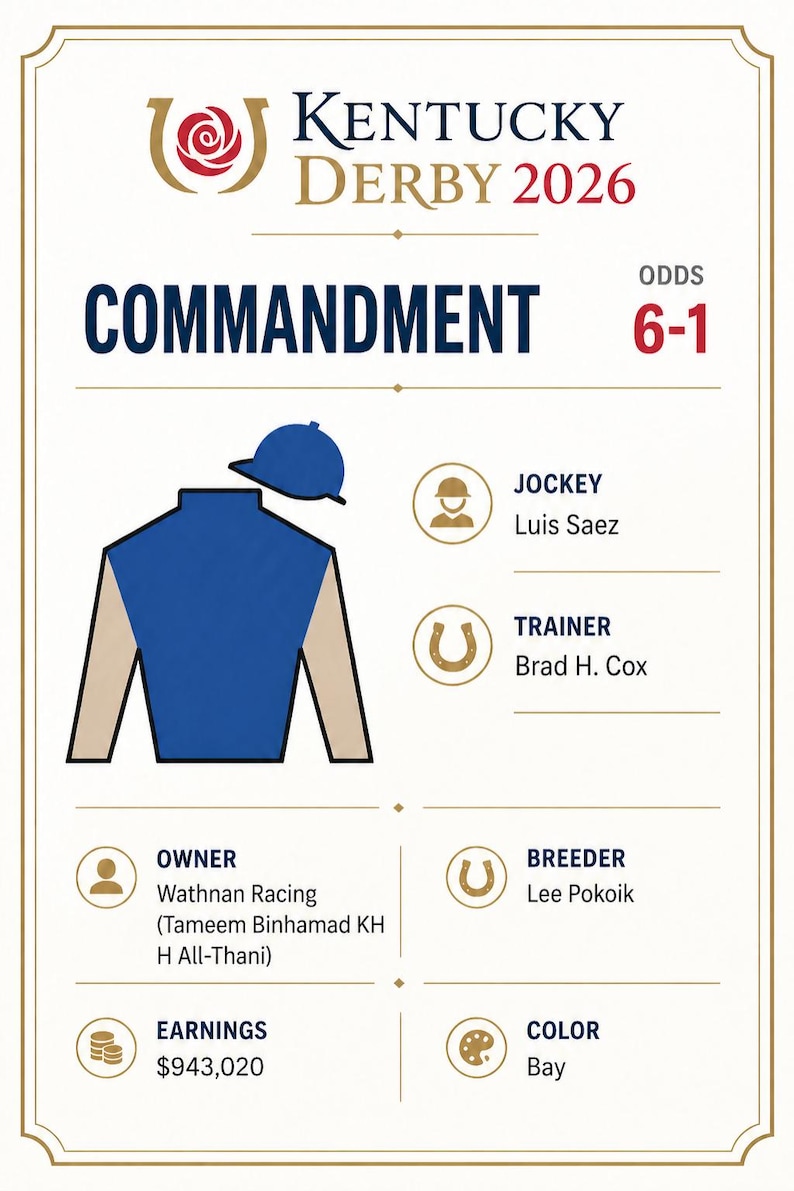 DIY 2026 Kentucky Derby Jockey Silks Cards | All 20 Horses Info, Post Positions, Odds & Trainer | Derby Party Printable Download Woodworking Blueprint - Step-by-Step Plan thumbnail 7