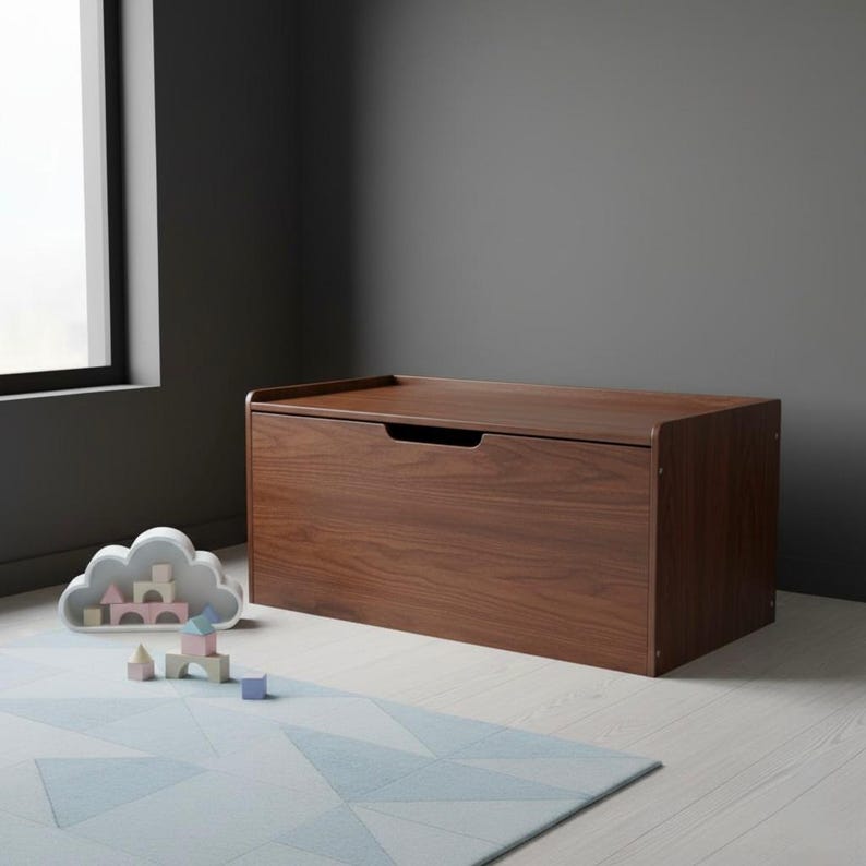 DIY Modern Storage Bench Plan: DIY Wooden Chest (PDF) Woodworking Blueprint - Step-by-Step Plan thumbnail 2