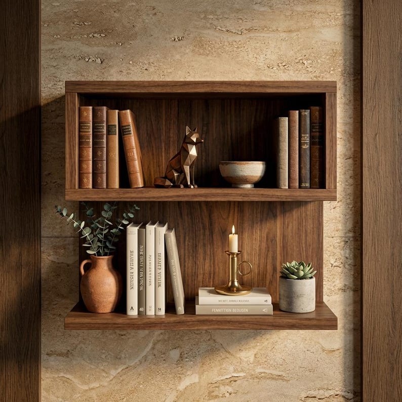 DIY DIY S-Shaped Floating Shelf Plans: Modern Woodworking Book Shelf (PDF Download) Woodworking Blueprint - Step-by-Step Plan thumbnail 1