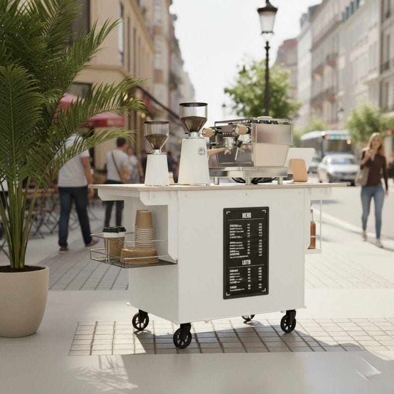 DIY DIY Mobile Coffee Cart Plans: Collapsible Vendor Bar Blueprint (PDF Download) Woodworking Blueprint - Step-by-Step Plan thumbnail 3