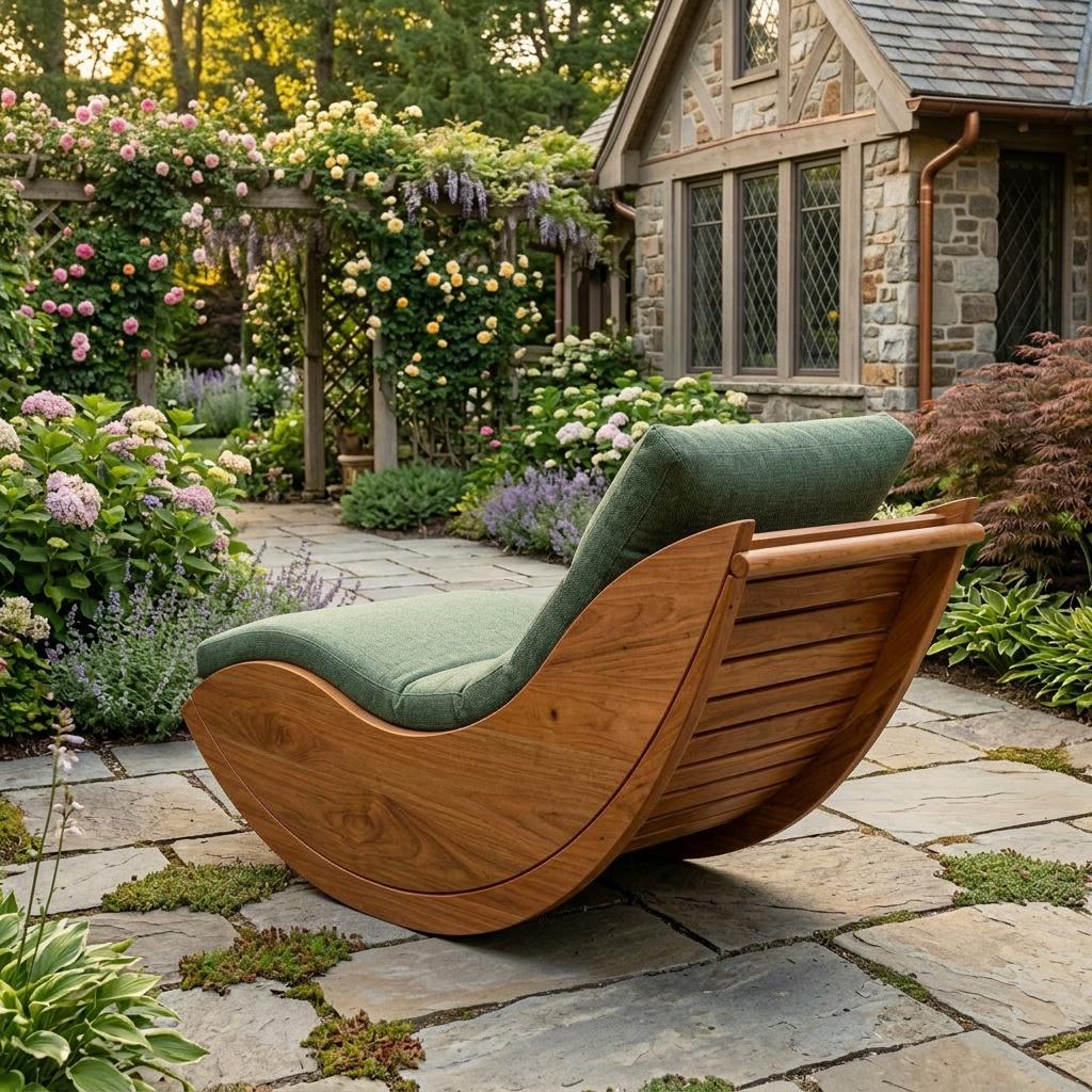 Arc Rocking Lounger Chair Plans — Cut list and material detail