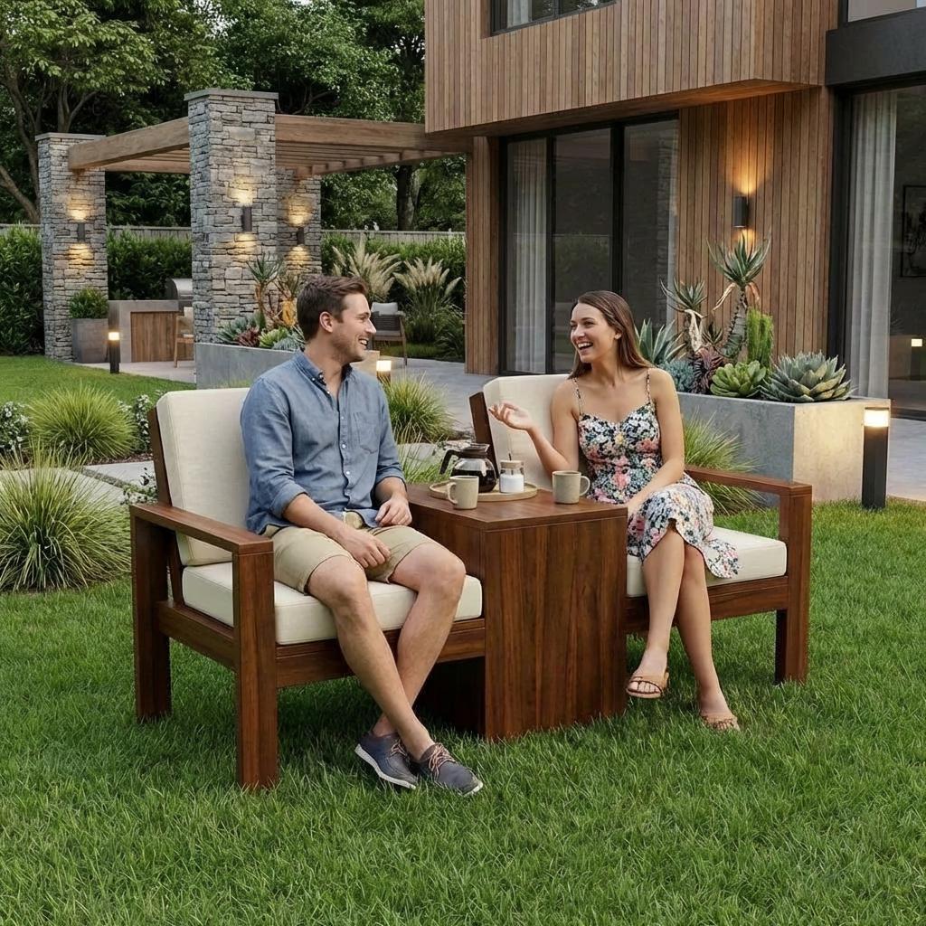 DIY Patio Chair & Side Table Woodworking Plans | Beginner Outdoor Furniture PDF Download