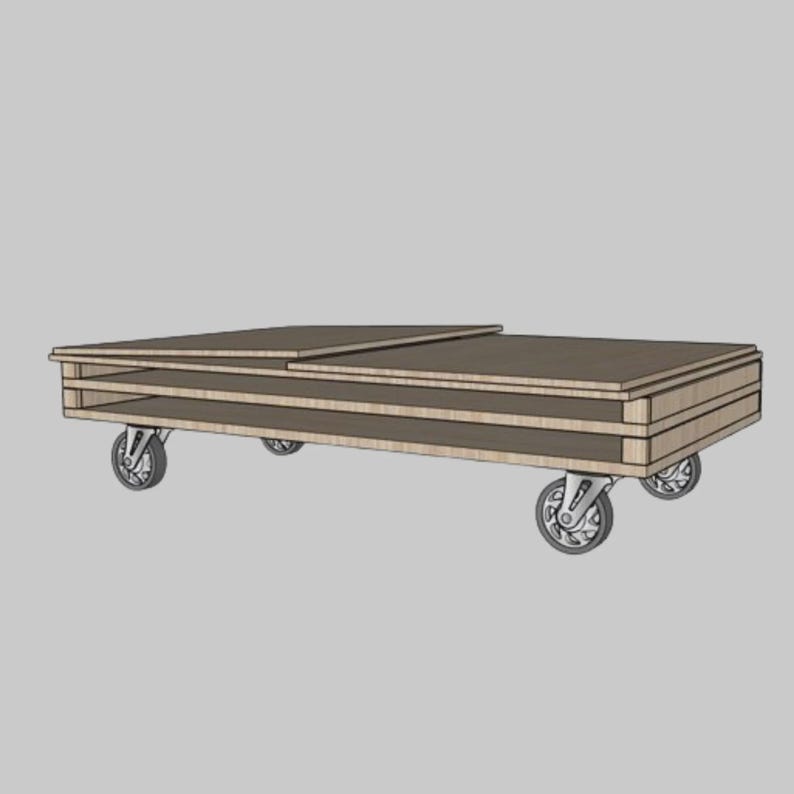 DIY DIY Collapsible Charcuterie Cart Plans: Mobile Bar Cart (PDF) Woodworking Blueprint - Step-by-Step Plan thumbnail 6