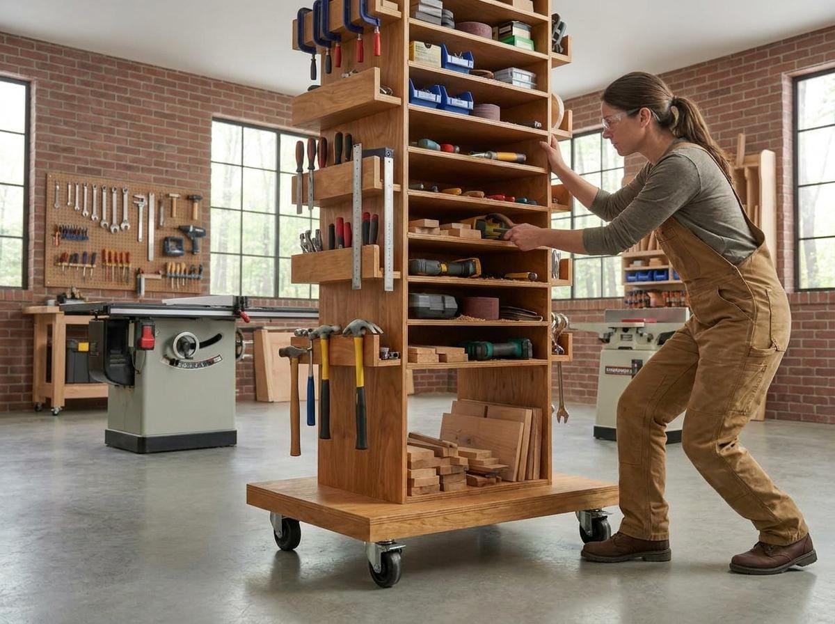 DIY Rolling Tool Station Plans — Finished build photo
