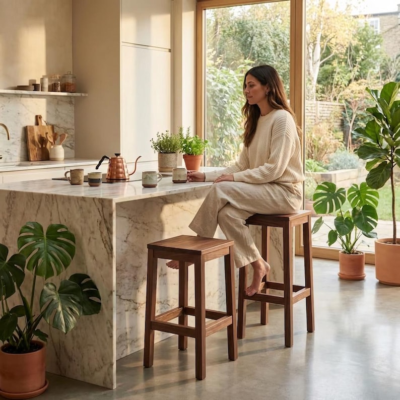 DIY DIY Bar Stool Plans: Wooden Counter Height Stool, Patio & Kitchen Seating (PDF Download) Woodworking Blueprint - Step-by-Step Plan thumbnail 4