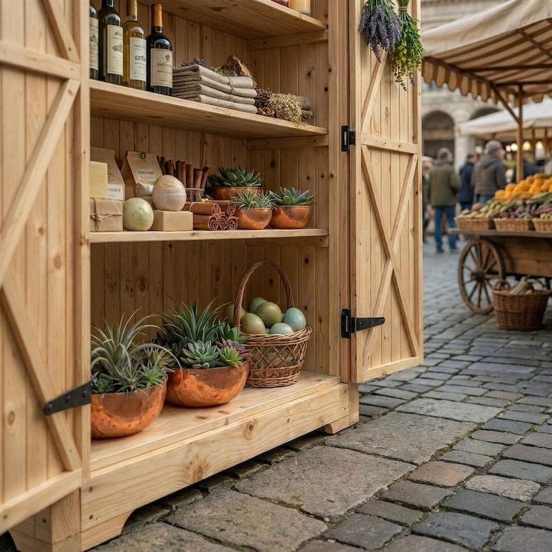 DIY DIY Farmstand Plans PDF | Roadside Stand Blueprint | Egg Flower Produce Sourdough Market Cart | Instant Download Woodworking Guide Woodworking Blueprint - Step-by-Step Plan thumbnail 5