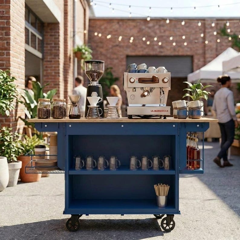 DIY DIY Collapsible Coffee Cart Plans PDF | Folding Mobile Bar Blueprint | Vendor Cart Woodworking Plans | Imperial & Metric Woodworking Blueprint - Step-by-Step Plan thumbnail 4