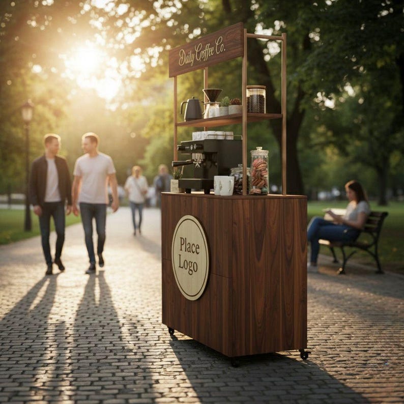 DIY DIY Foldable Checkout Stand Plans: Portable Coffee Cart, Vendor Kiosk (PDF) Woodworking Blueprint - Step-by-Step Plan thumbnail 5