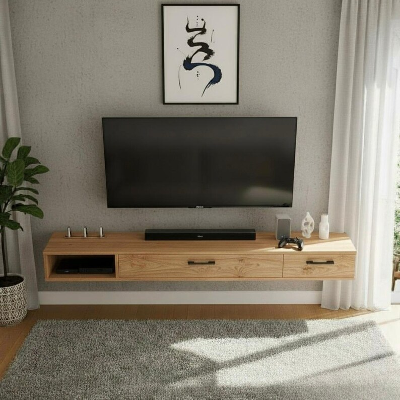 DIY DIY Floating TV Console Plan: Wall-Mount Media Shelf (Woodworking PDF) Woodworking Blueprint - Step-by-Step Plan thumbnail 3