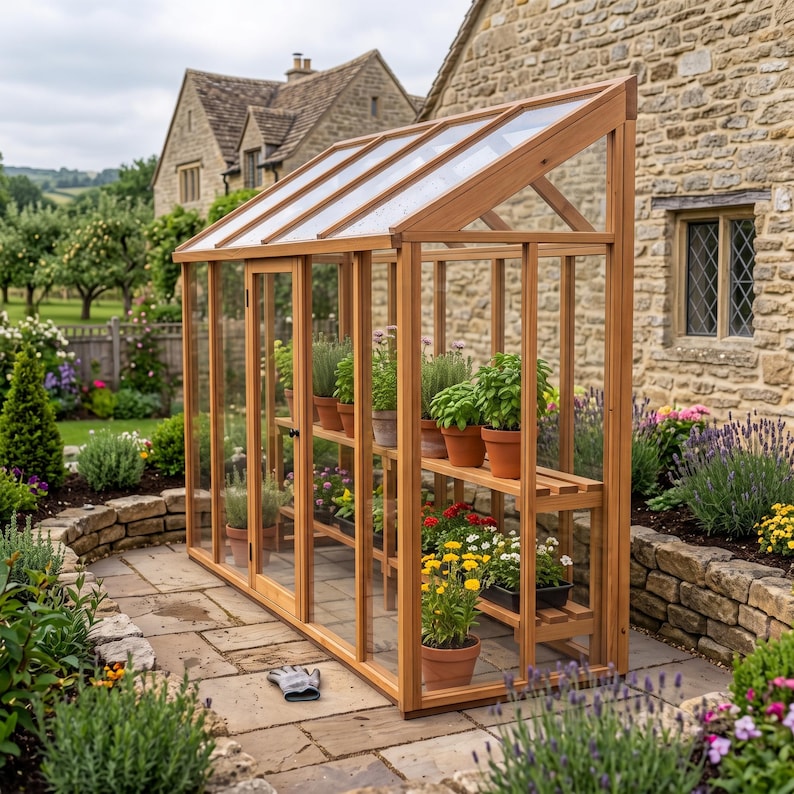DIY DIY Lean-To Greenhouse Plans | Wooden Attached Greenhouse Blueprint (PDF Download) Woodworking Blueprint - Step-by-Step Plan thumbnail 4