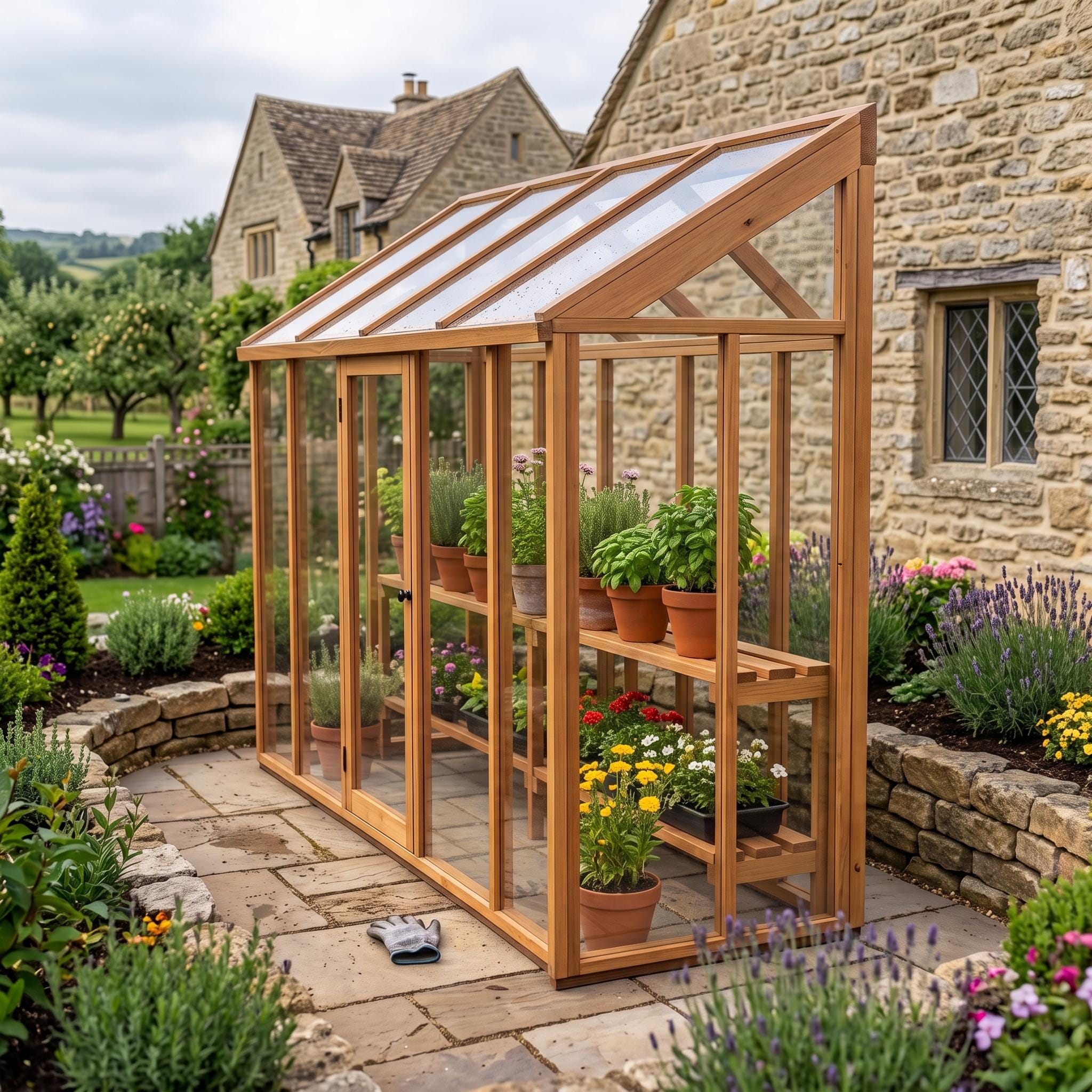 DIY Lean-To Greenhouse Plans — Cut list and material detail