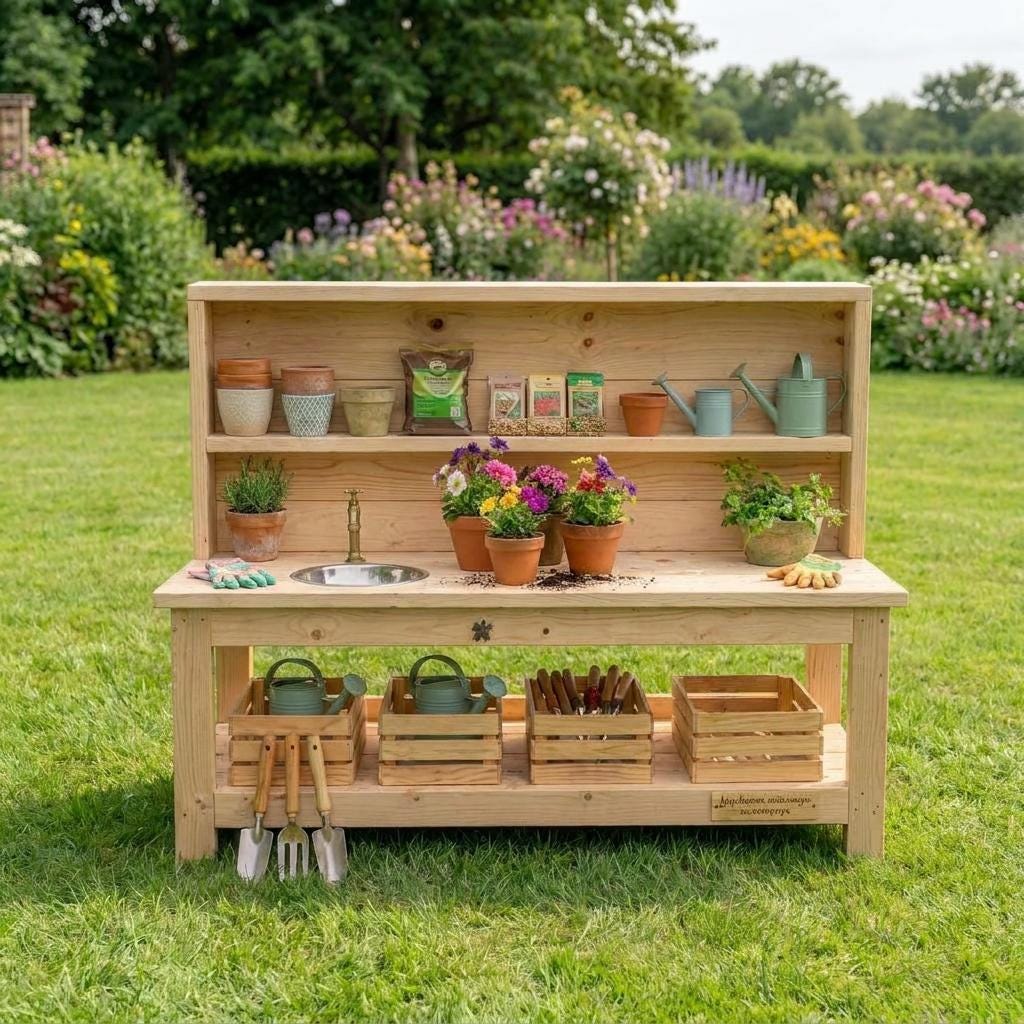 DIY Wooden Mud Kitchen Building Plans — Material and lumber overview