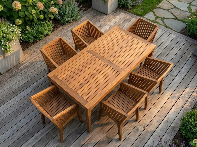 DIY Outdoor Dining Set Plans | Table and Six Chairs Woodworking Blueprint (PDF Download) Woodworking Blueprint - Step-by-Step Plan thumbnail 7
