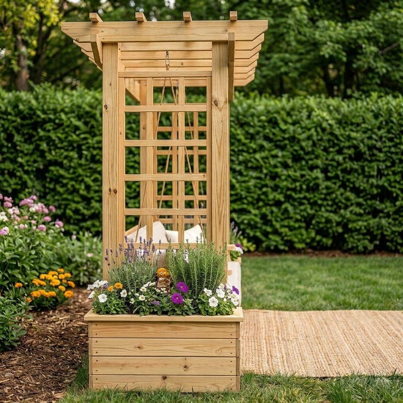 DIY Arbor Swing Plans | Pergola Roof, A-Frame Freestanding (PDF Download) Woodworking Blueprint - Step-by-Step Plan thumbnail 5