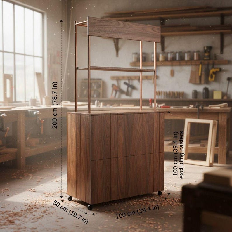 DIY DIY Foldable Checkout Stand Plans: Portable Coffee Cart, Vendor Kiosk (PDF) Woodworking Blueprint - Step-by-Step Plan thumbnail 6