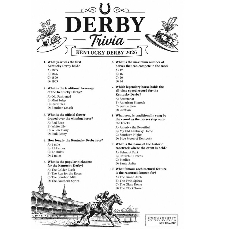 DIY Kentucky Derby 2026 Party Games Bundle, Betting Kit, Horse Roster (PDF) Woodworking Blueprint - Step-by-Step Plan thumbnail 8