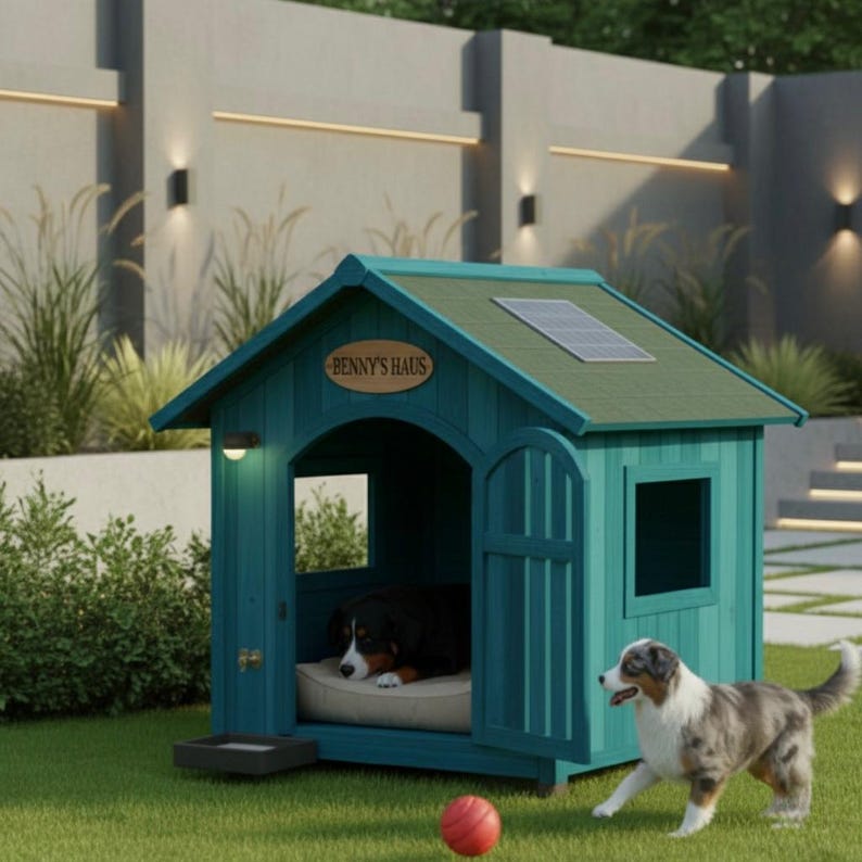 DIY DIY Modern Dog House Plans: Insulated Large Dog Kennel (Digital Download) Woodworking Blueprint - Step-by-Step Plan thumbnail 3