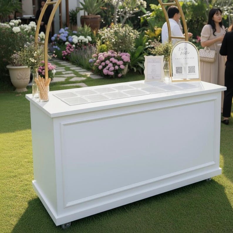 DIY Portable Charcuterie Cart DIY Plans: Folding Bar, Coffee, Vendor Cart (PDF) Woodworking Blueprint - Step-by-Step Plan thumbnail 1