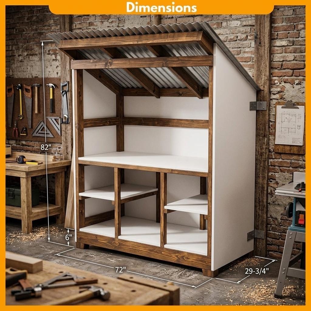 DIY Farm Stand Plans | Mobile Market Cart Blueprint, Build Guide (PDF Download) — Step-by-step 3D assembly diagram