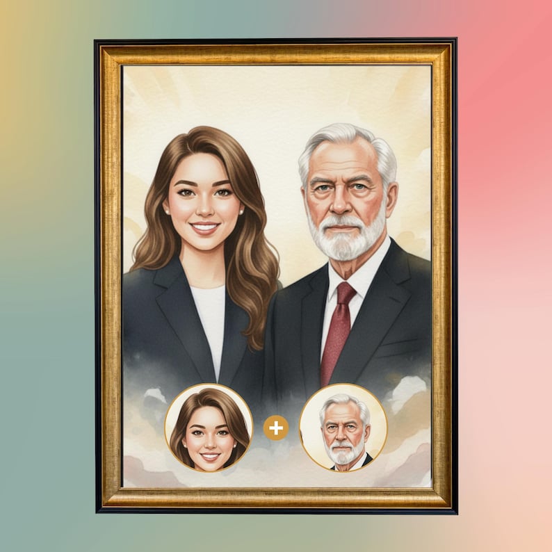 DIY Custom Memorial Portrait – Add Deceased Loved One to Photo (Digital File) Woodworking Blueprint - Step-by-Step Plan thumbnail 2
