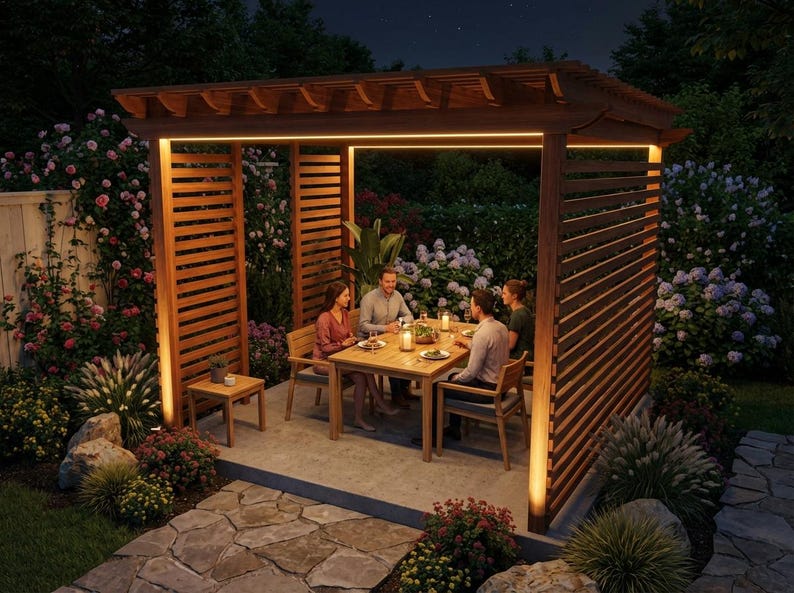 DIY DIY Garden Pergola Plans | Complete Wood Pergola Build Blueprint & Arbor PDF Download Woodworking Blueprint - Step-by-Step Plan thumbnail 5