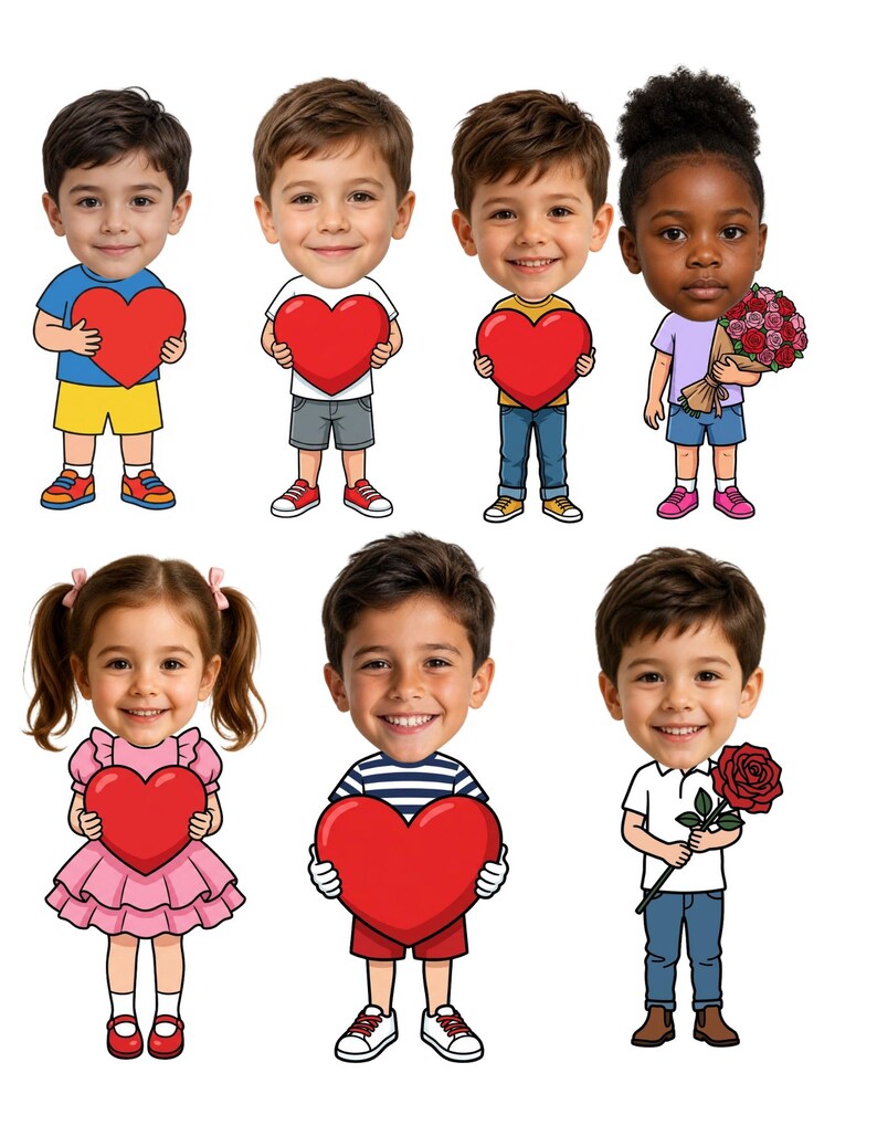DIY Add Your Face Mothers Day Kids Craft | Printable Bulletin Board Decor, Personalized Activity, Canva Template, Preschool Kindergarten PNG Woodworking Blueprint - Step-by-Step Plan thumbnail 2