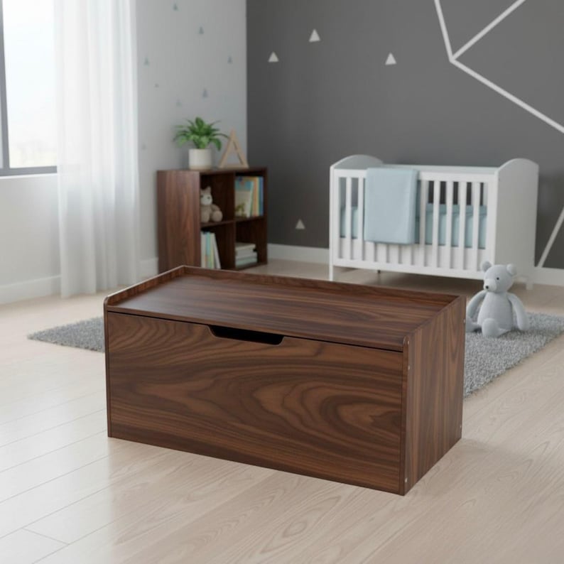 DIY Modern Storage Bench Plan: DIY Wooden Chest (PDF) Woodworking Blueprint - Step-by-Step Plan thumbnail 4