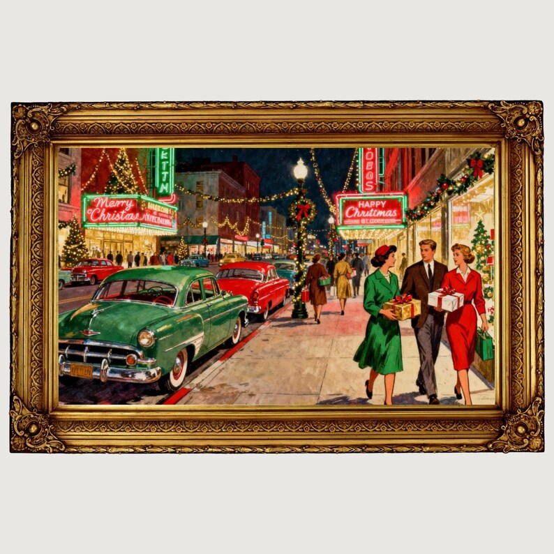 DIY Vintage Christmas Art | 100+ Winter Frame TV Designs (Digital Download) Woodworking Blueprint - Step-by-Step Plan thumbnail 5