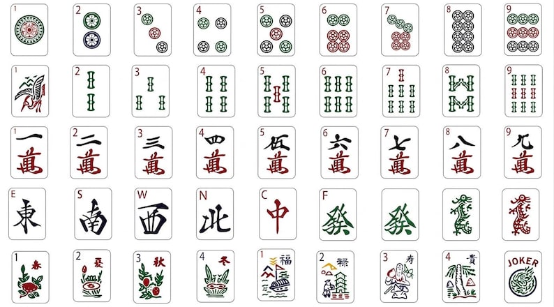 DIY Mahjong SVG PNG Bundle | American Mahjong Tile Pattern | Cricut Silhouette Cut Files | Mahjong Gifts Digital Download Woodworking Blueprint - Step-by-Step Plan thumbnail 2