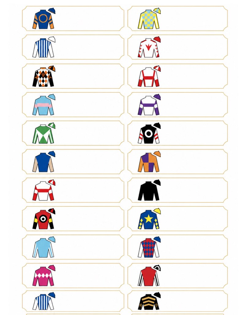DIY 2026 Kentucky Derby Race Lineup & Jockey Silks – Party Printables (Digital Download PDF) Woodworking Blueprint - Step-by-Step Plan thumbnail 8