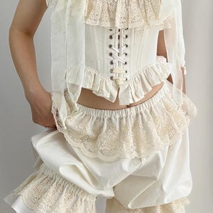 Elfenbensvita mamelukar, handgjorda i vintagestil, handgjorda på beställning, storlek 3XS–5XL