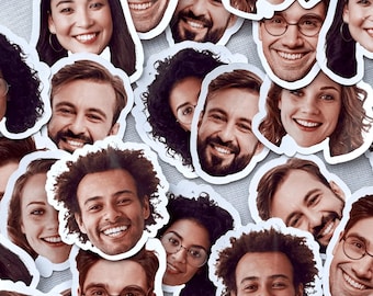 Custom Big Face Head Stickers| Birthday Stickers | Funny Stickers |  | Stickers for Special Occasion