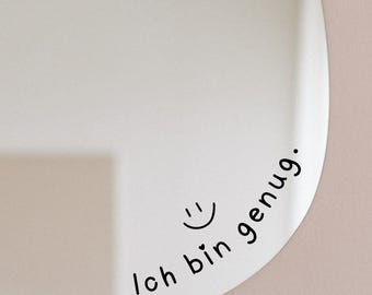 Affirmation Sticker | Spiegelsticker Motivation | Selbstliebe Stickers | Daily Reminder | Custom Stickers