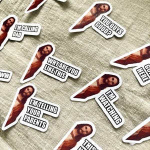 JESUS PEEKING Memes Pieces | English Version | Meme Stickers | More than 100 designs | Custom Meme Stickers