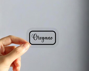 Custom Gewürze-Label Vinyl-Stickers Einzeln, Eigenes Design Verwenden, Personalisierte Stickers Geschenke, Minimalistische Stickers