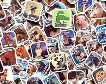 Tiere-Memes DEUTSCH Lehrer-stickers | Duitse versie | Leraarstickers | Meer als 100 Motief | Lehrer-Stickers op Korrigieren