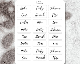 Personalized Wedding Name Stickers, Minimalist Gift Stickers (3.3cm)
