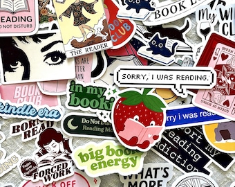Bookish Girl Kindle Theme Stickers| Kindle Stickers | Laptop Stickers | More than 100 designs | Waterproof Stickers