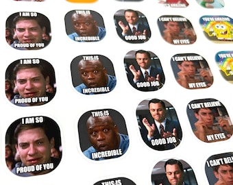 Viral Meme Teacher Stickers | Funny Feedback, Reward Stickers (40 pcs)