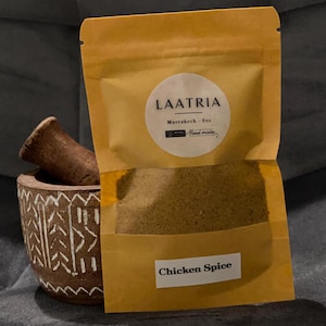 Mélange d’Épices Marocain pour Poulet - Recette Artisanale Fait Main, Saveurs Équilibrées pour Tajines, Grillades et Marinades