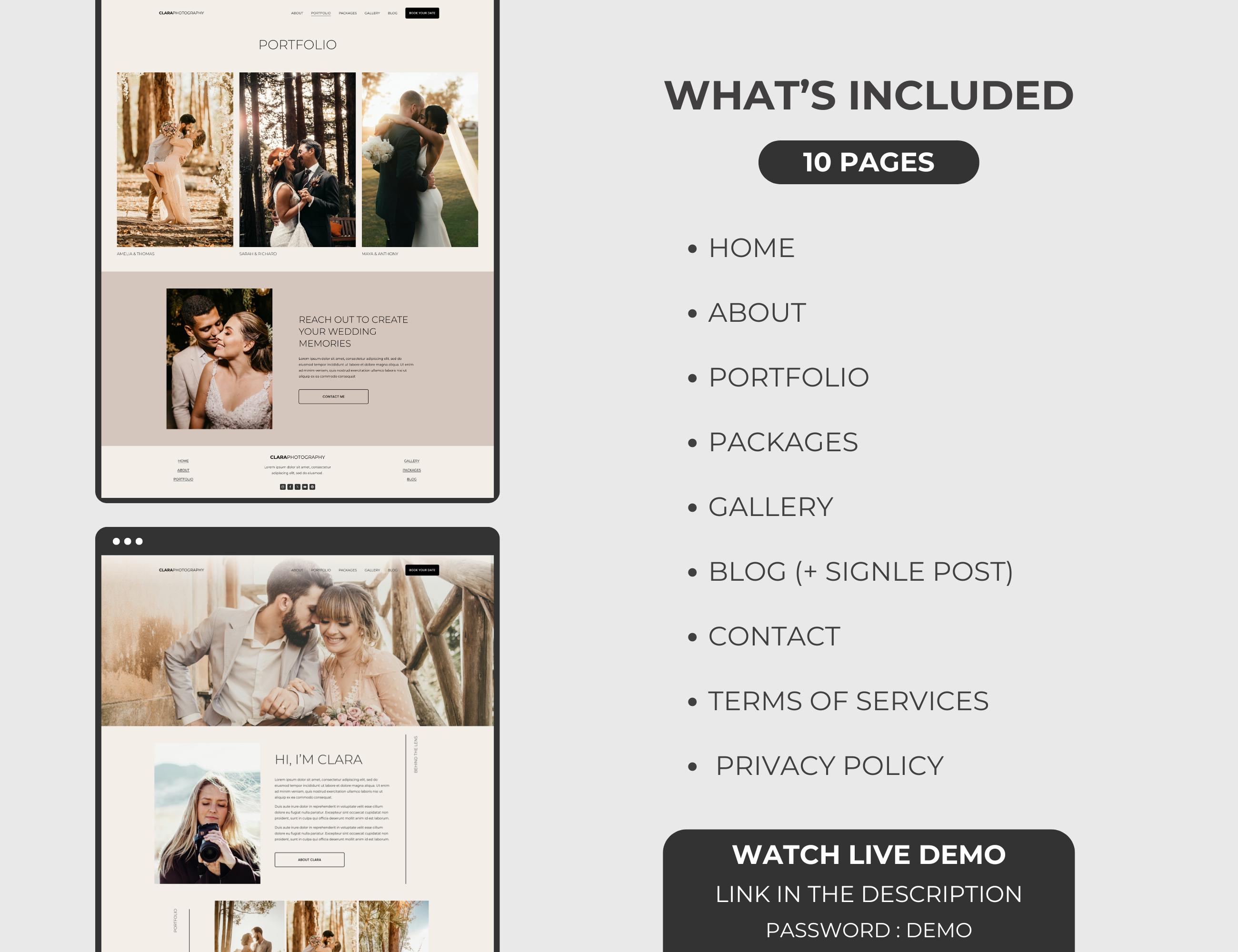 Squarespace Wedding Photographer Template, Wedding Photography Website ...