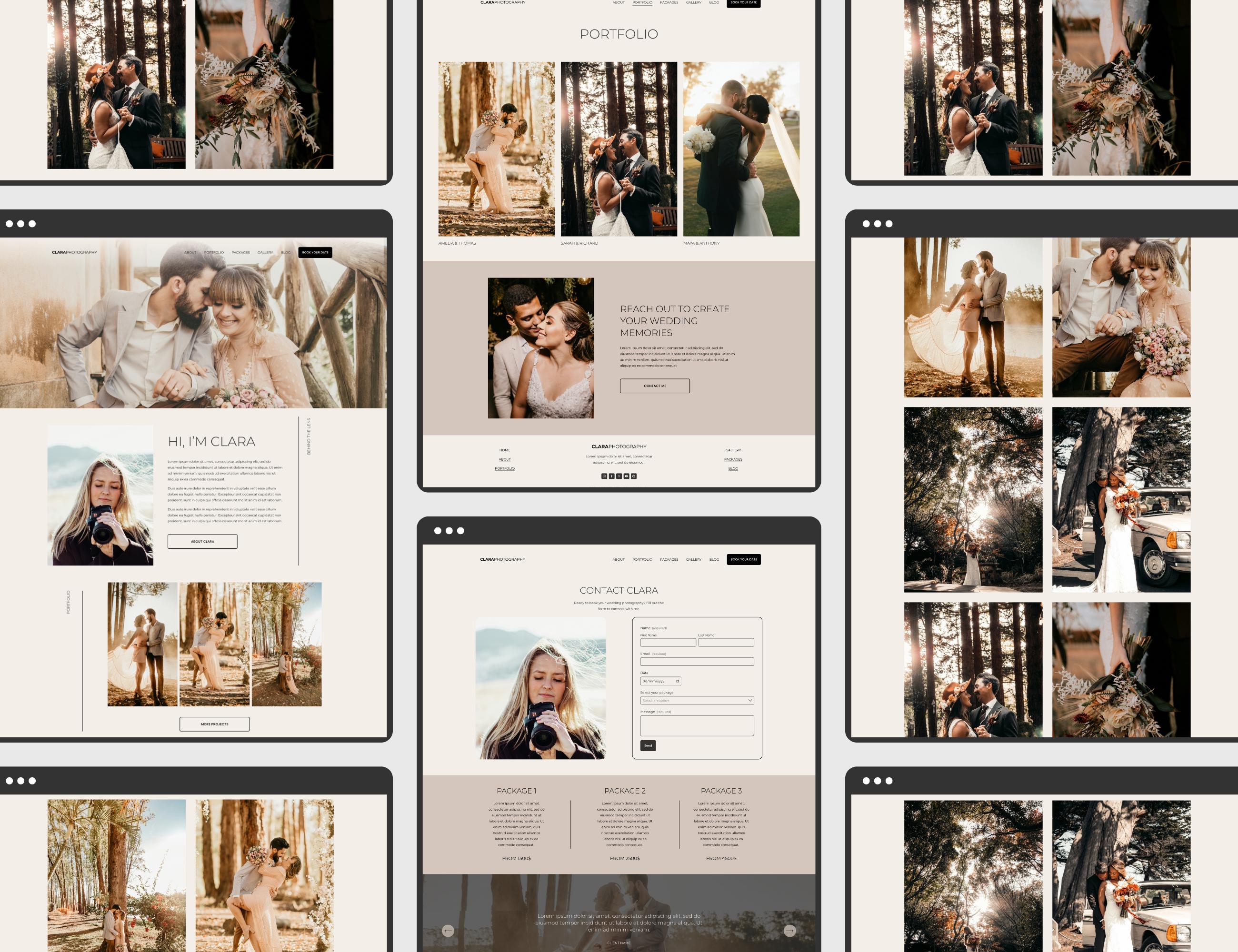 Squarespace Wedding Photographer Template, Wedding Photography Website ...