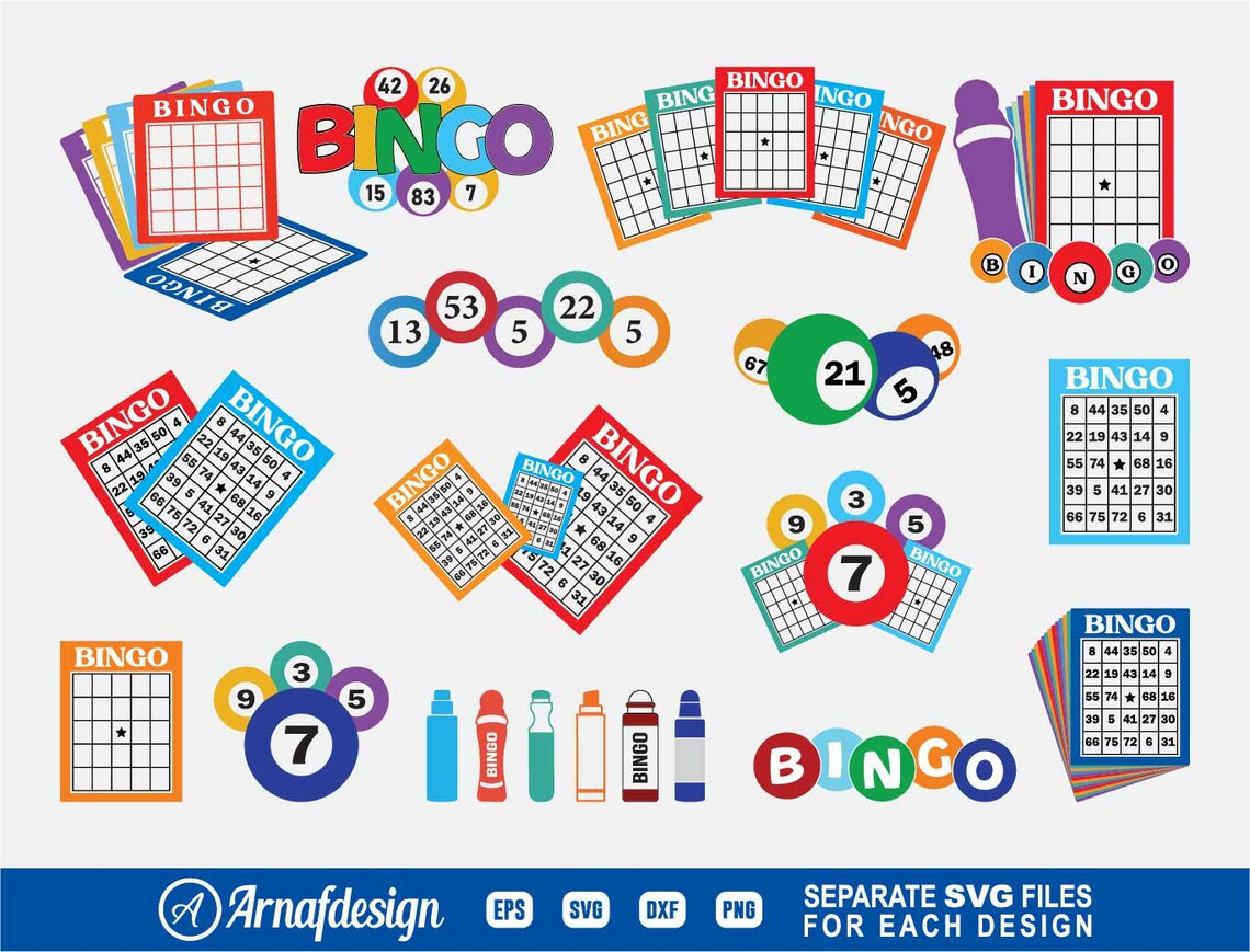 Bingo #1 SVG, Bingo Balls Svg, Bingo Card Svg, Bingo Dauber Svg, Bingo ...