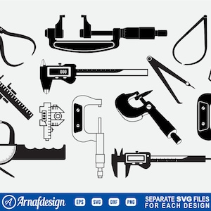 Caliper SVG, Engineering svg, Construction svg, Machinist, Tools svg, Clipart, Cut Files for Silhouette, Files for Cricut, Vector, dxf, png