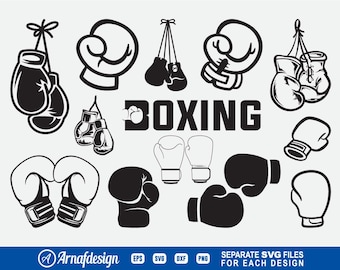 Boxing Gloves SVG, Boxing svg, Boxer svg, Fighting gloves svg, Gloves svg, Cut Files for Silhouette, Files for Cricut, Vector, dxf, png